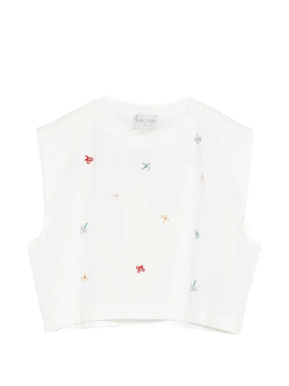Forte Forte embroidered T-shirt - Bianco
