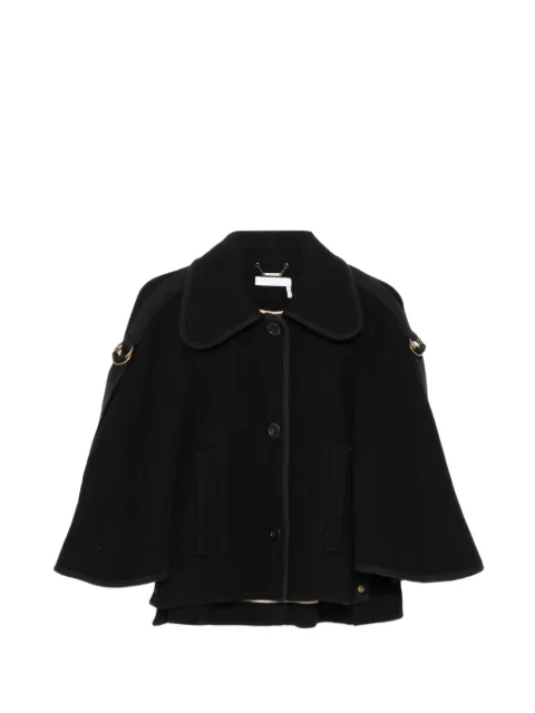 Chloé Pre-Owned cape-collar coat