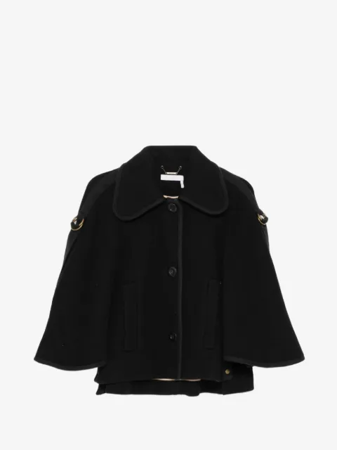 Chloé Pre-Owned 케이프 칼라 코트