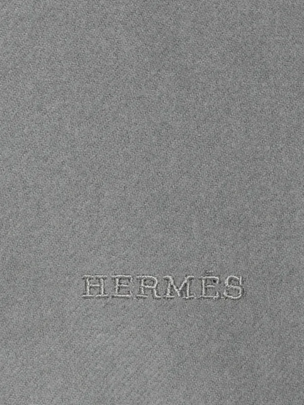 Hermès Pre-Owned カシミア スカーフ | グレー | FARFETCH JP