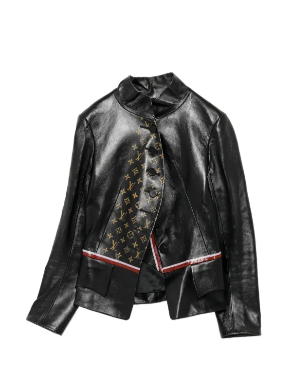 Louis Vuitton ブラックレザージャケット 34340601_65773678_600.jpg