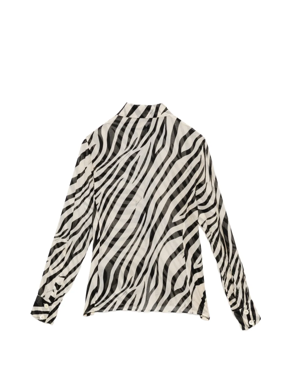  Gucci Pre-owned Zebra Print Shirt - Neutrals 