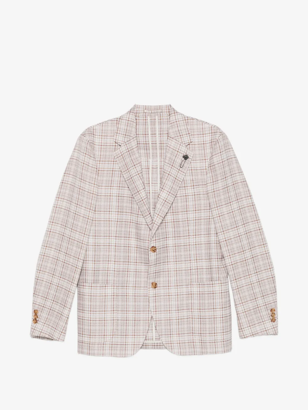 Lardini check-pattern blazer | Neutrals | Image 1