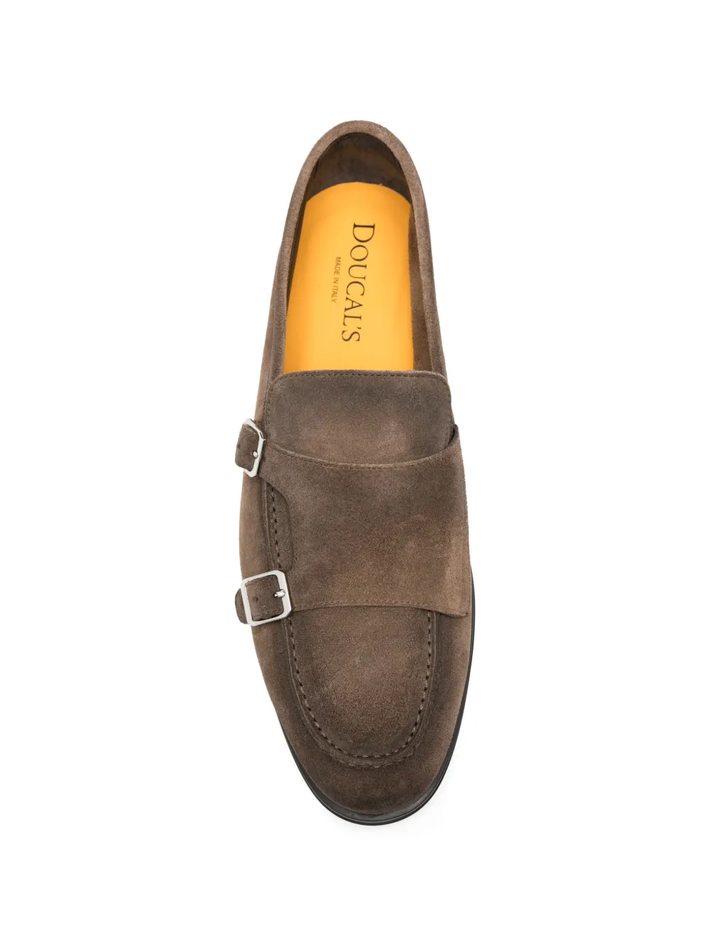 Doucal's Juke double-buckle monk shoes Bruin