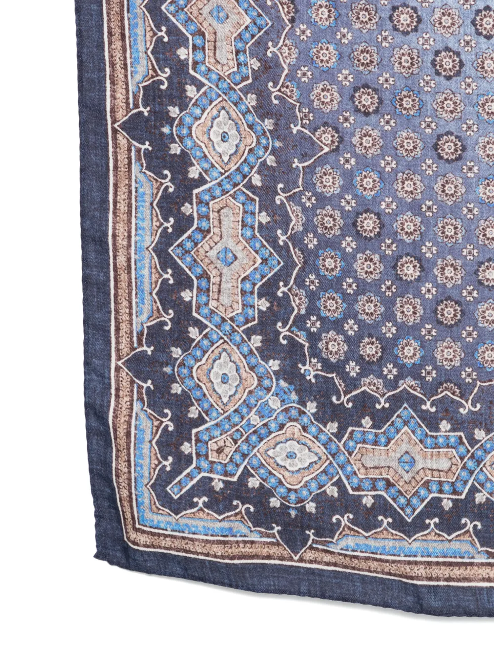  Dell'oglio Tokio Printed Scarf - Blue 
