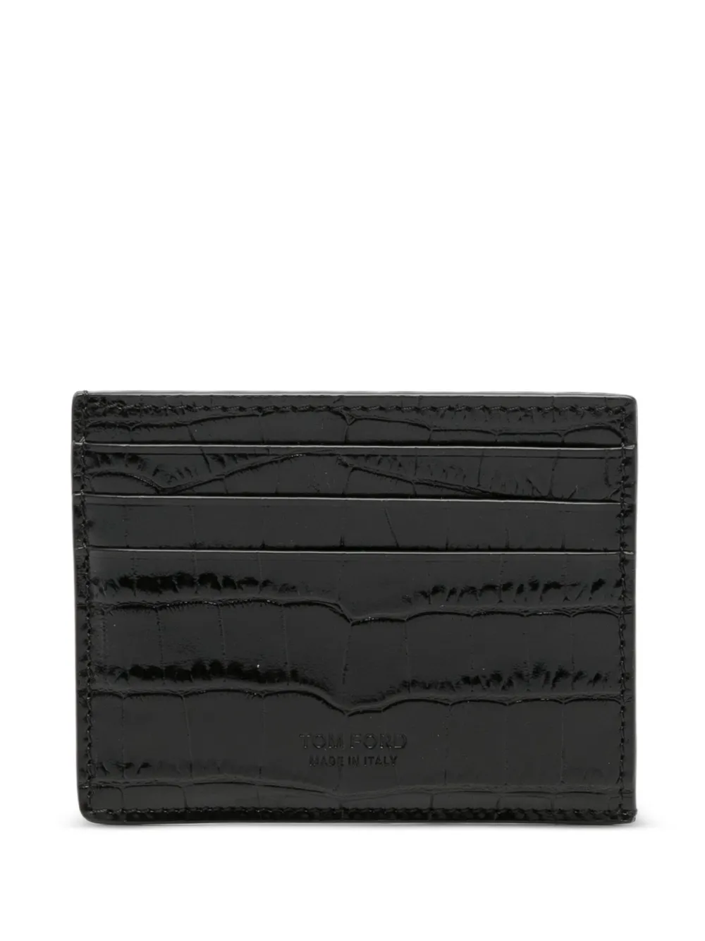 TOM FORD Portacarte goffrato - Nero