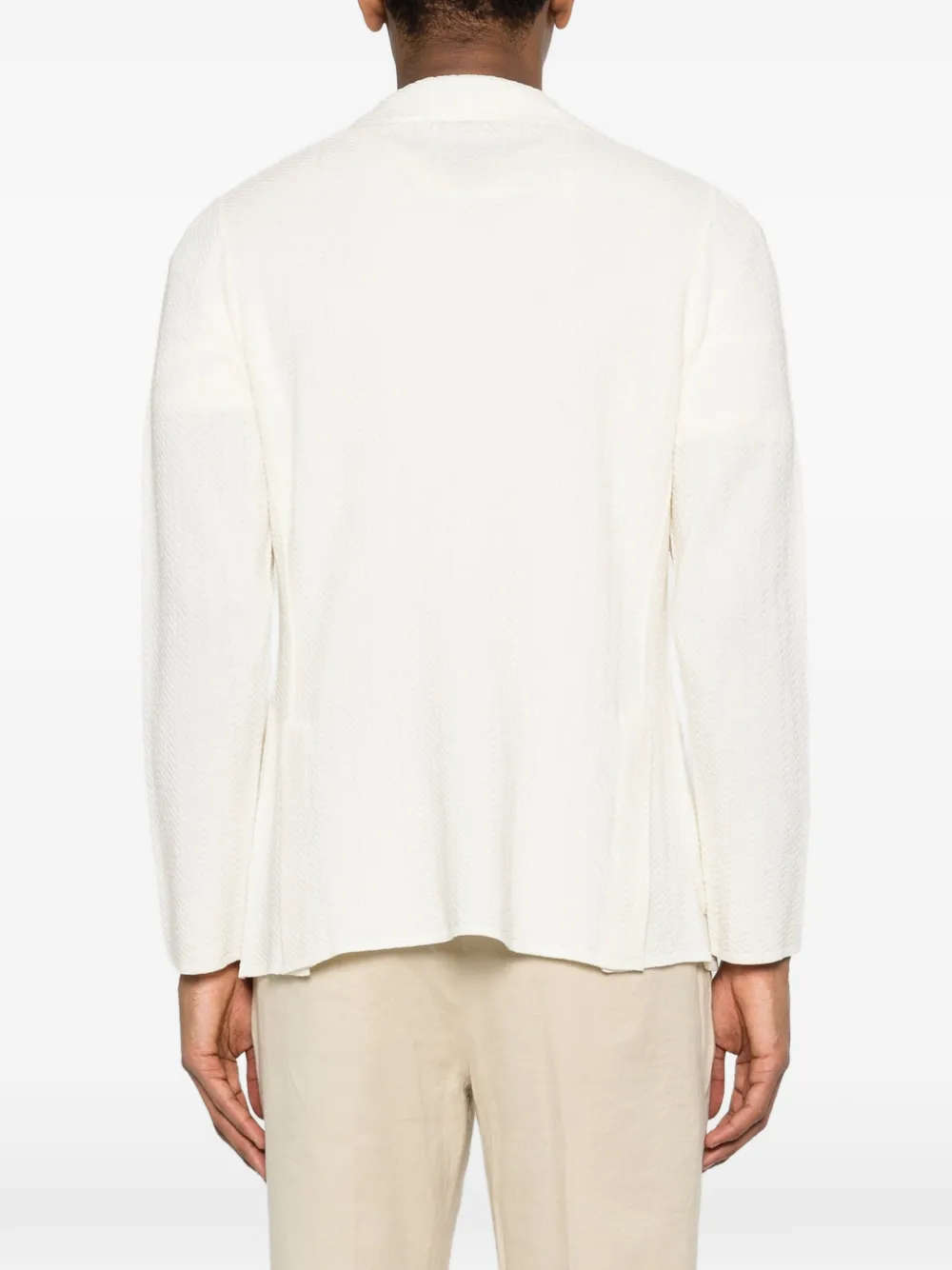 Lardini Gebreide blazer Wit
