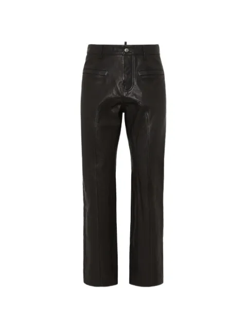 DSQUARED2 pantalon Twist en cuir
