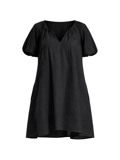 Seafolly puffed-sleeve V-neck dress