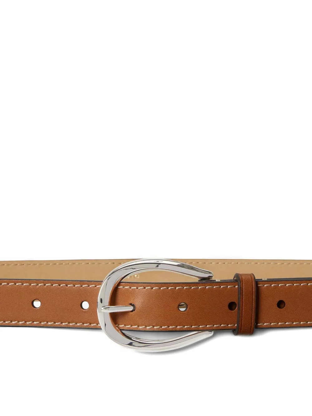 Polo Ralph Lauren Stirrup leren riem Beige
