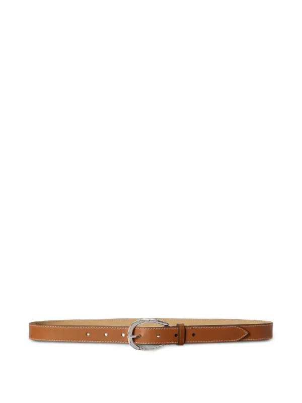 Polo Ralph Lauren Stirrup Leather Belt in Neutrals