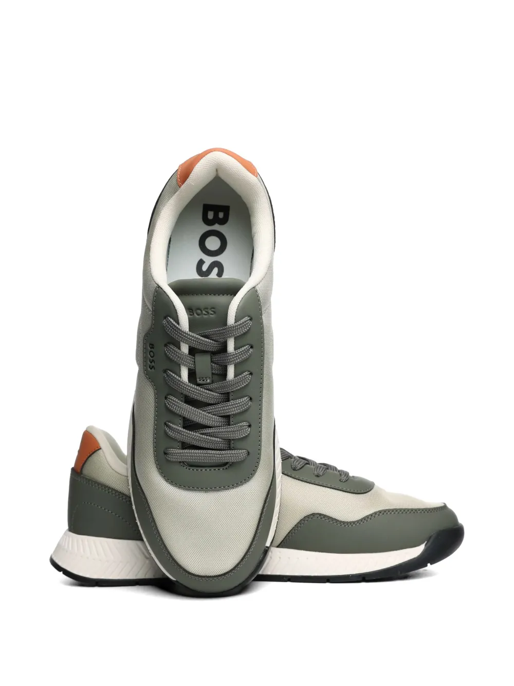 BOSS Sneakers met vlakken Beige
