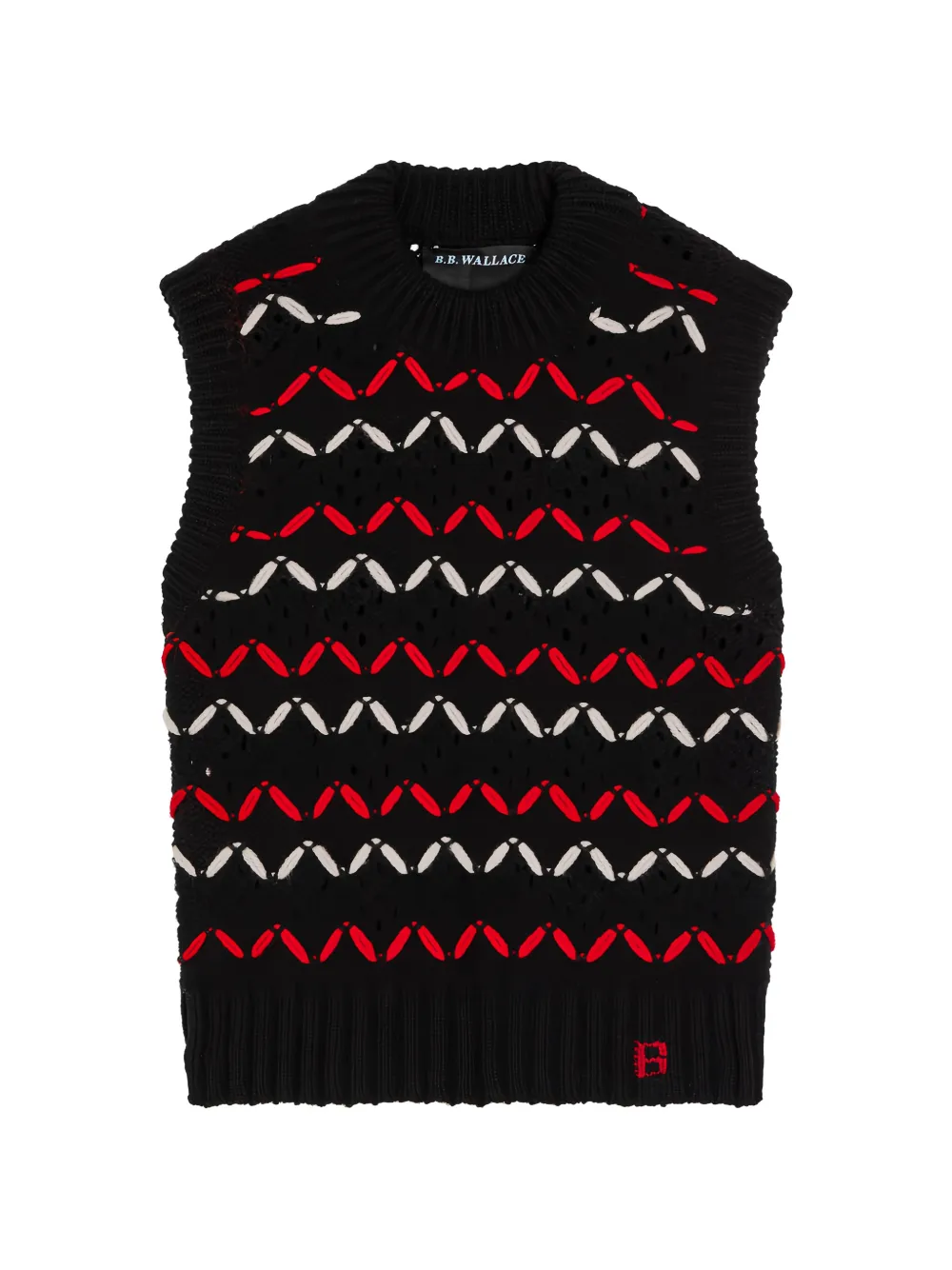 B.B. Walace Neel knitted vest - Nero