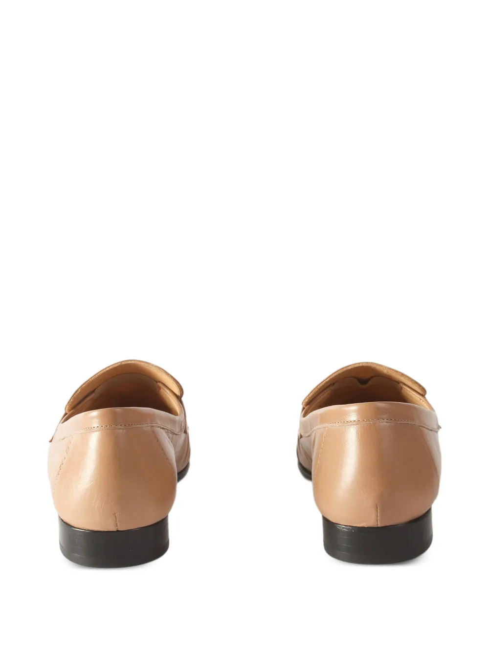  Rejina Pyo Ruched Leather Loafers - Brown 