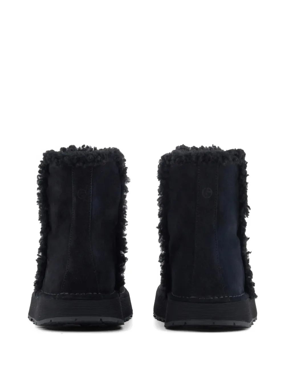 Giorgio Armani Suède enkellaarzen Zwart