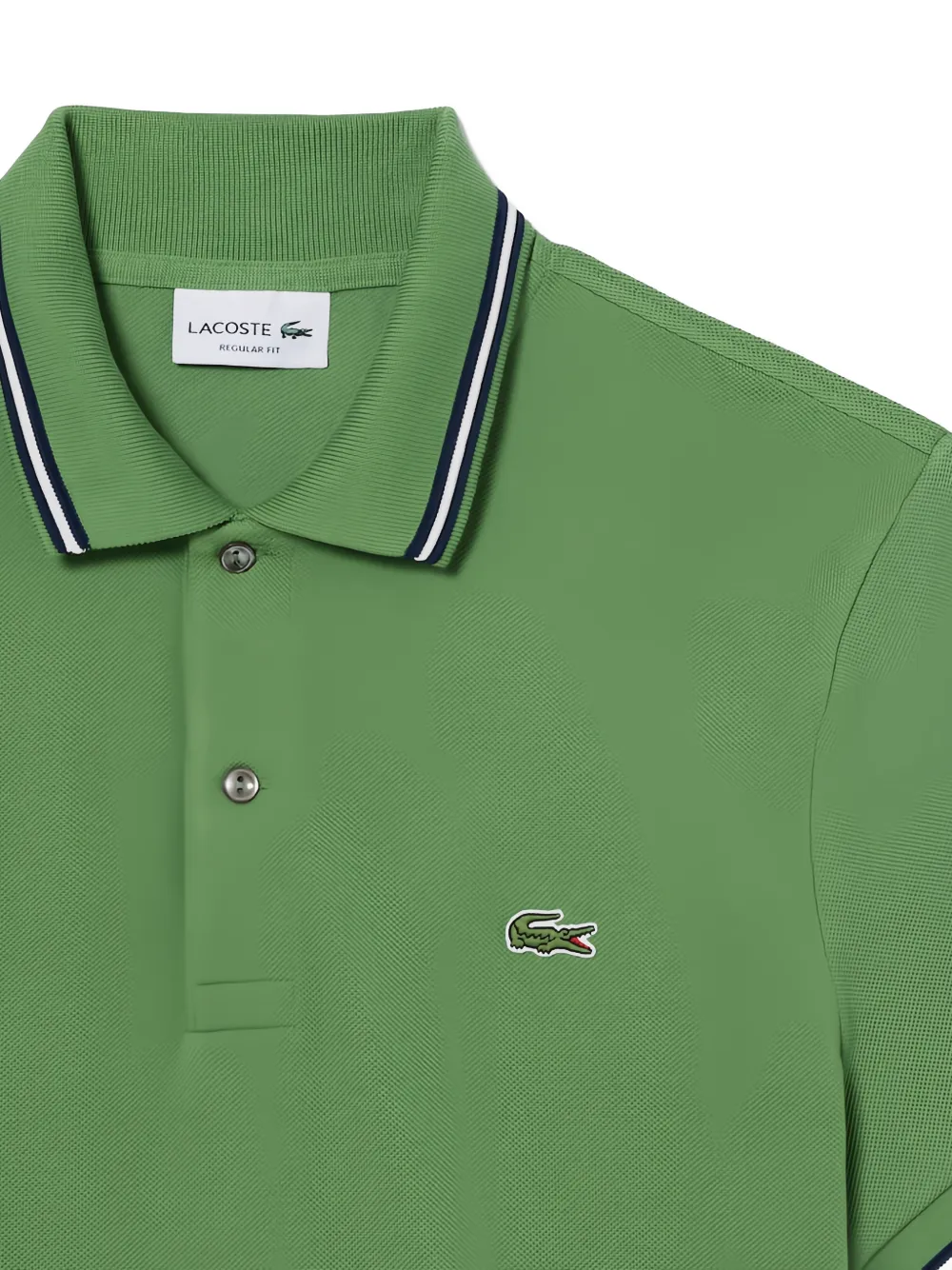 Lacoste L.12.12 poloshirt met gestreepte kraag Groen