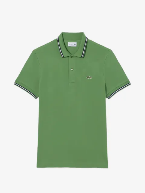 Lacoste L.12.12 striped collar polo shirt