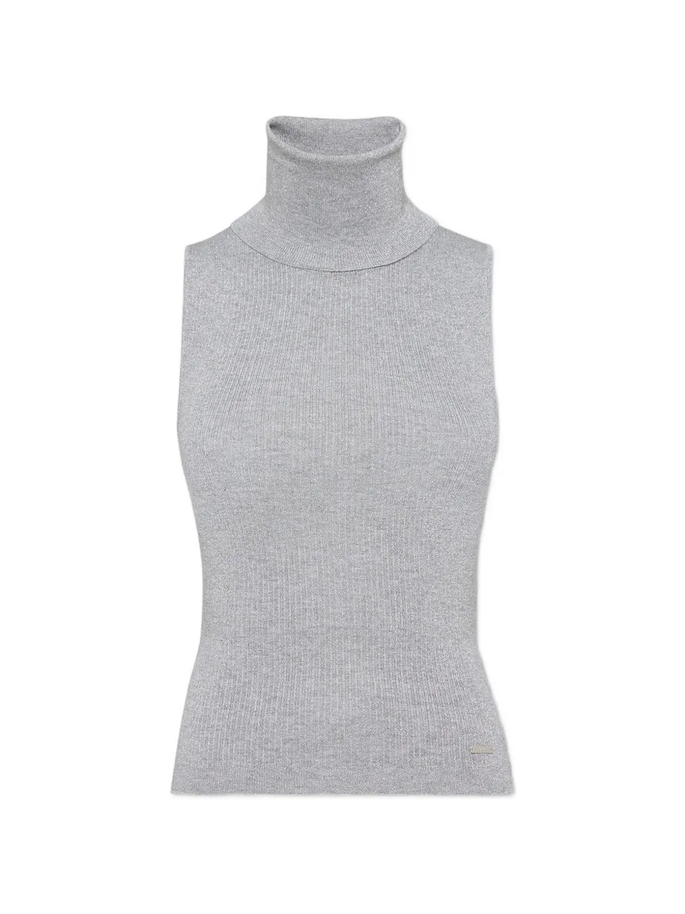 DSQUARED2 roll-neck ribbed top - Grigio