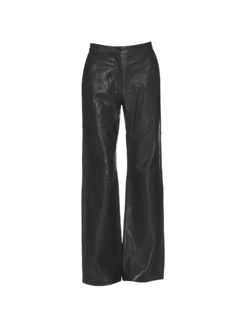 AEXAE leather straight-leg trousers