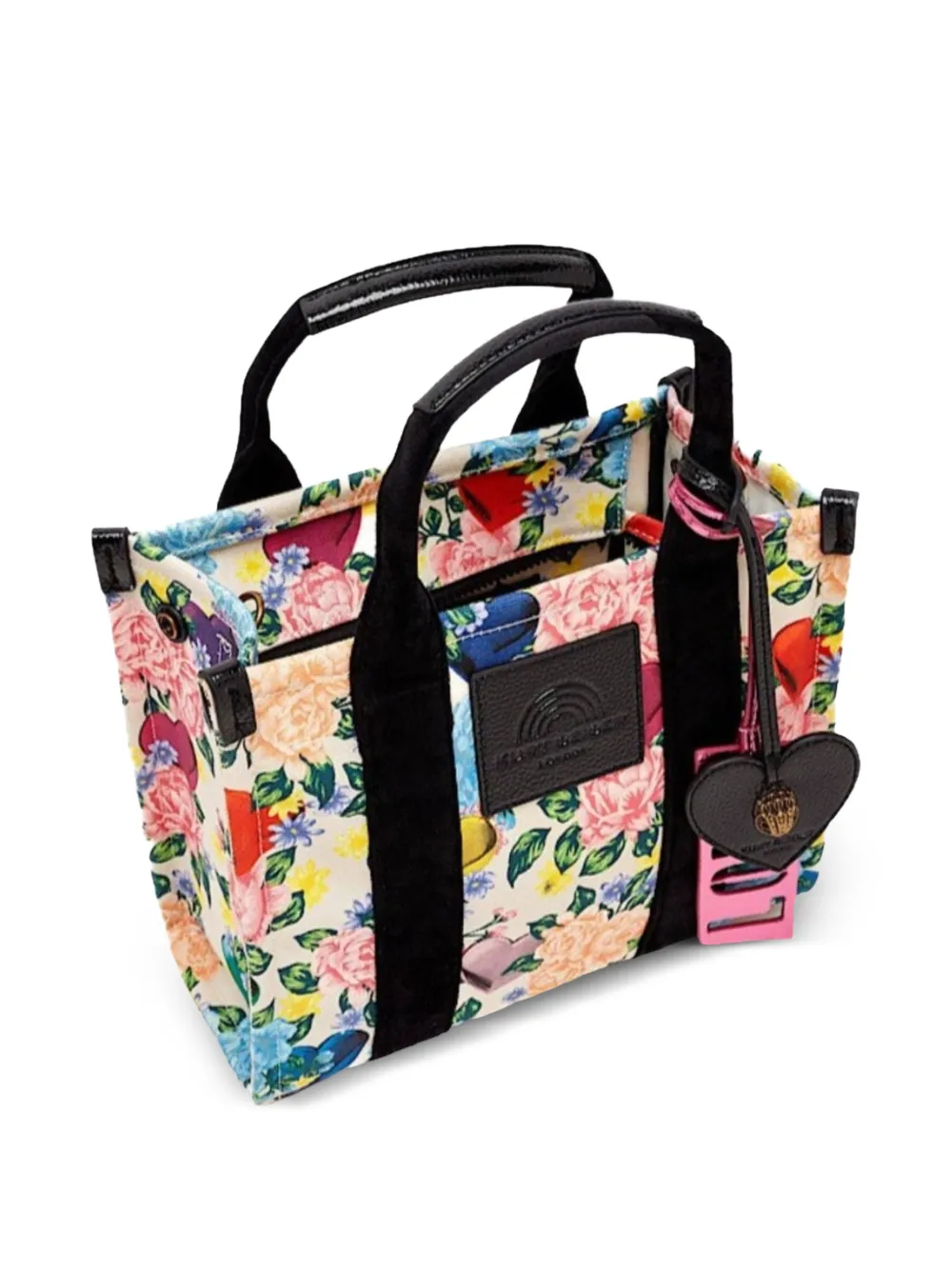 Kurt Geiger London Kleine Southbank shopper met bloemenprint Beige