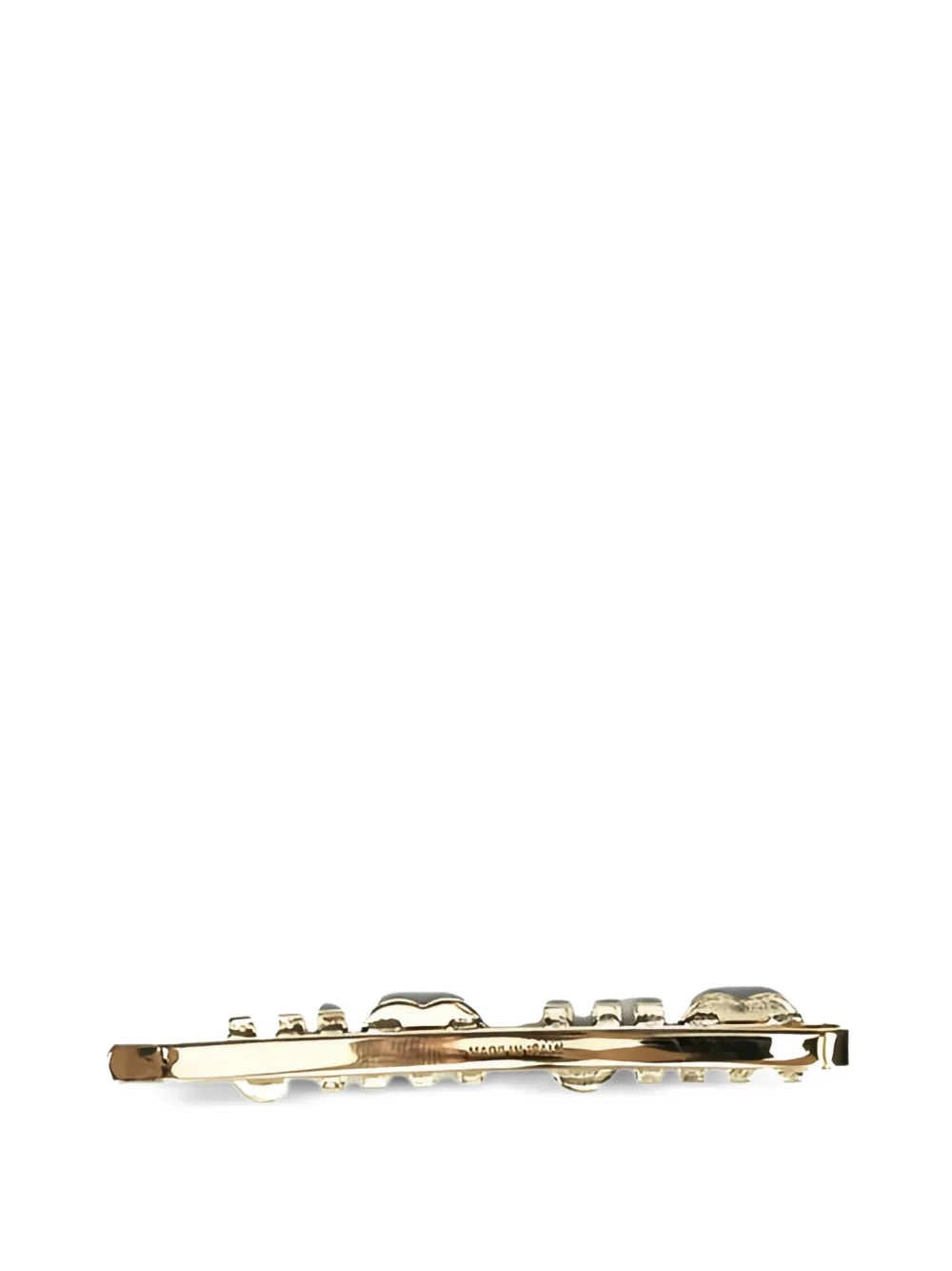Miu Haarclip met logo Goud