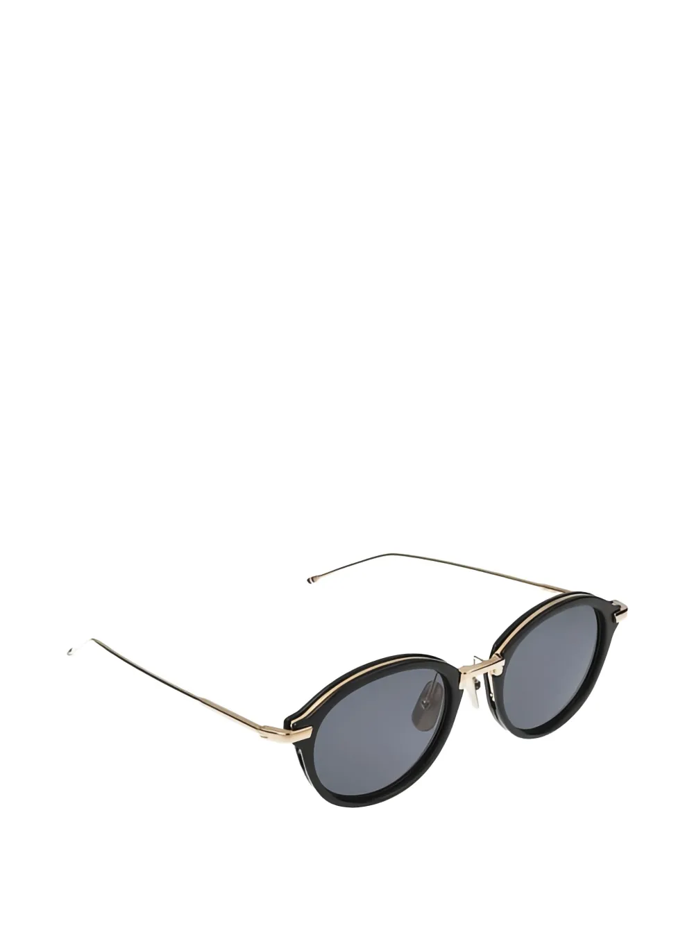 Thom Browne Eyewear Zonnebril met rond montuur Goud