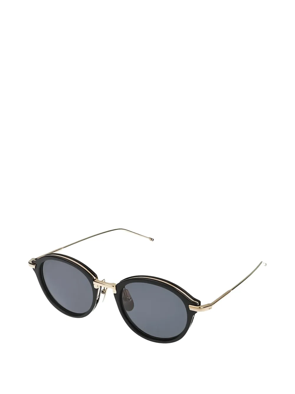 Thom Browne Eyewear Zonnebril met rond montuur Goud