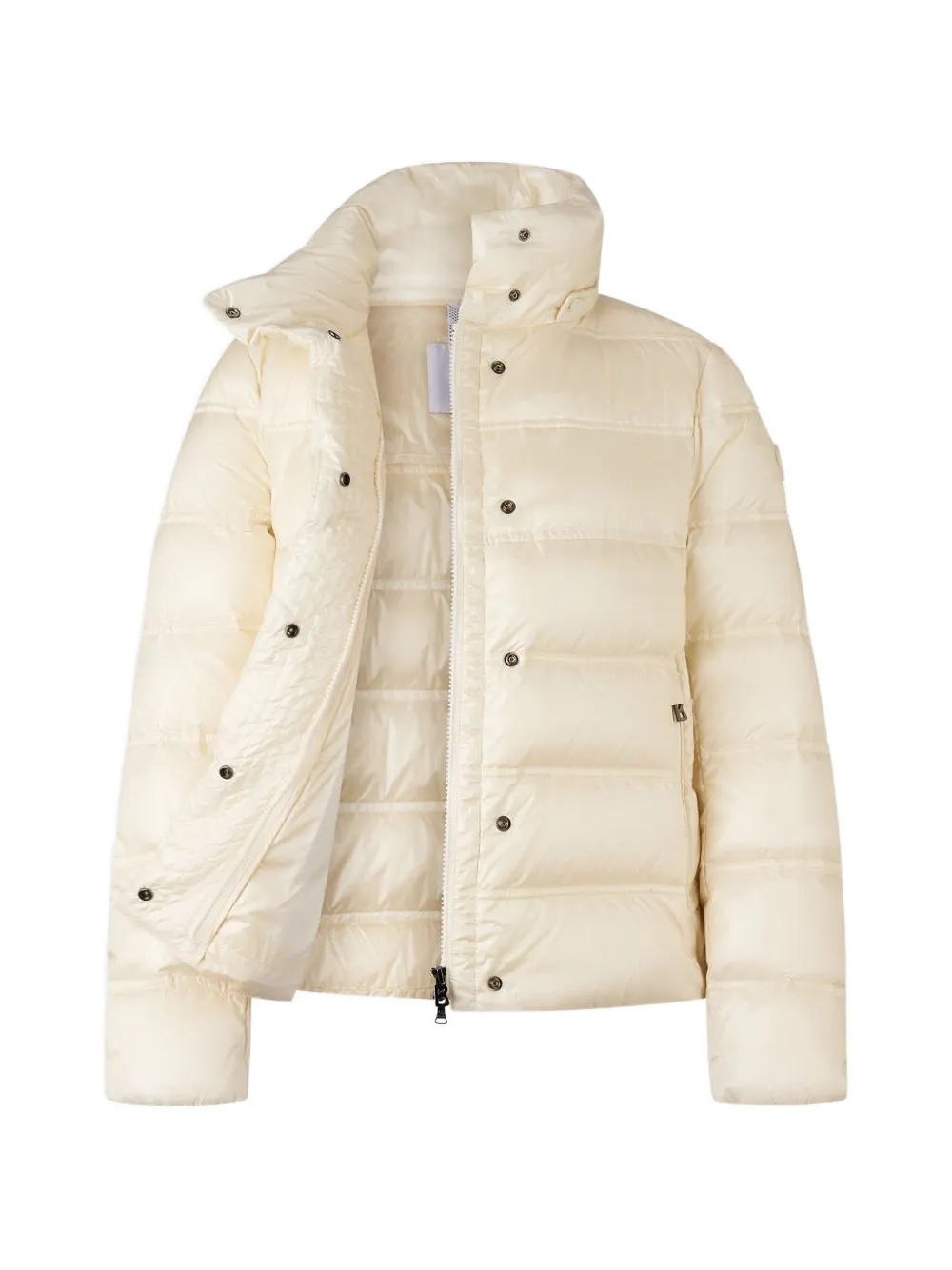  Bogner Leslie Quilted Funnel-neck Jacket - Neutrals 