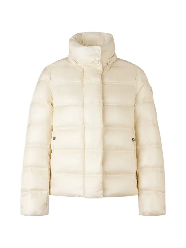 Bogner Leslie Quilted Funnel-neck Jacket in Neutrals