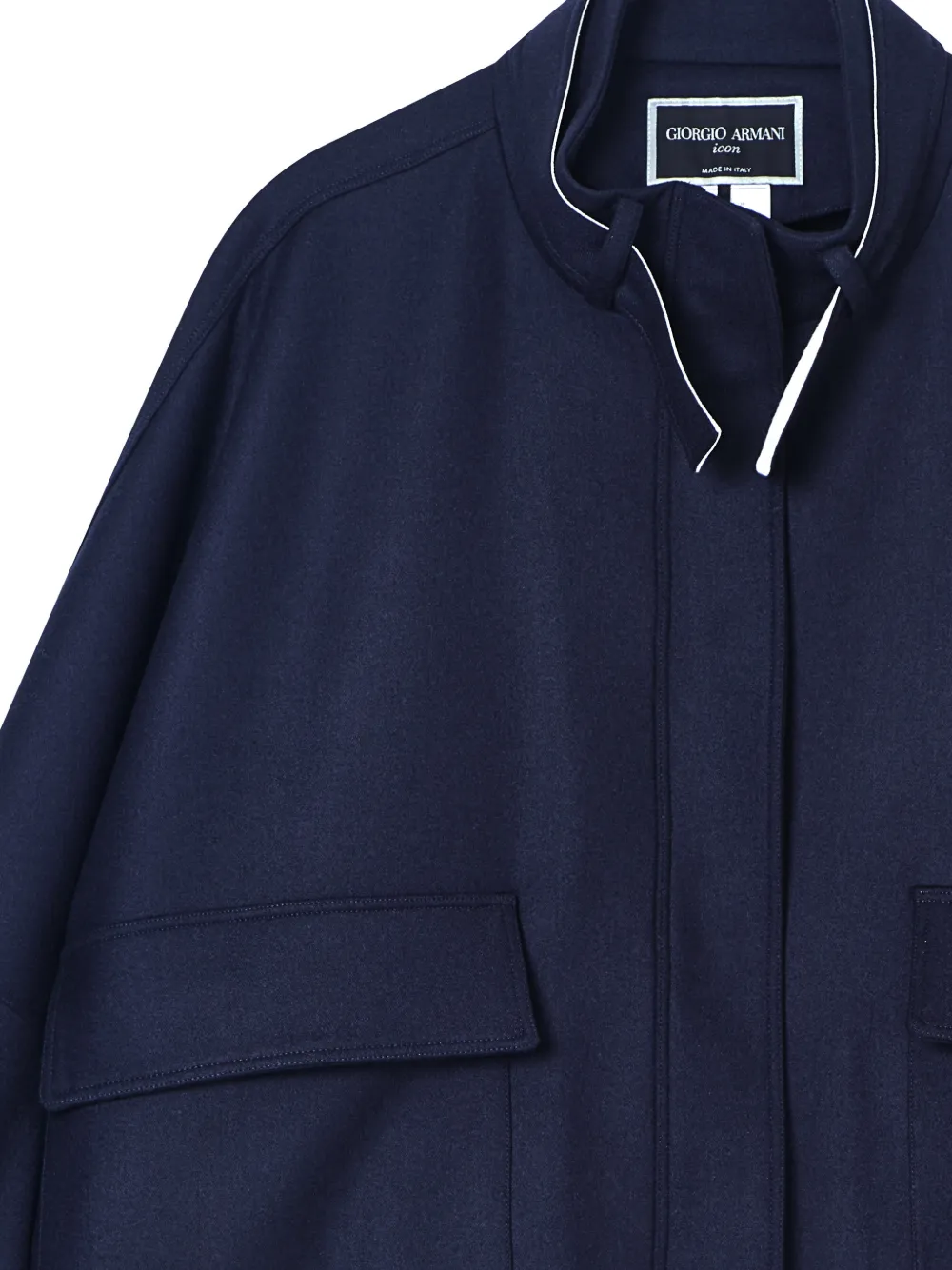  Giorgio Armani Patch-pocket Jacket - Blue 