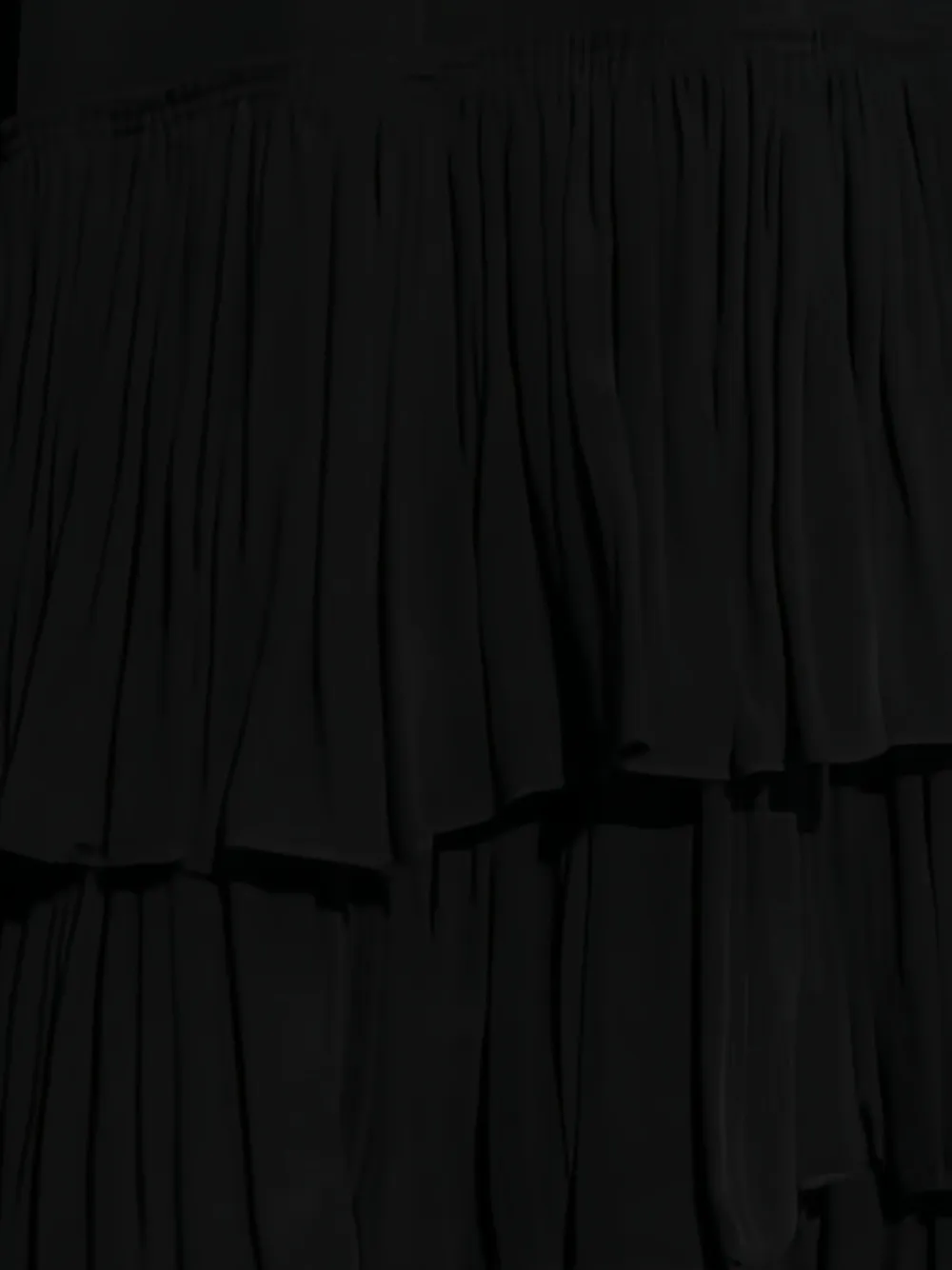  Chloé Ruffled Midi Skirt - Black 