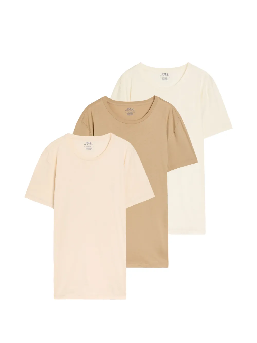 Polo Ralph Lauren logo-embroidered T-shirt (set of three) - Toni neutri