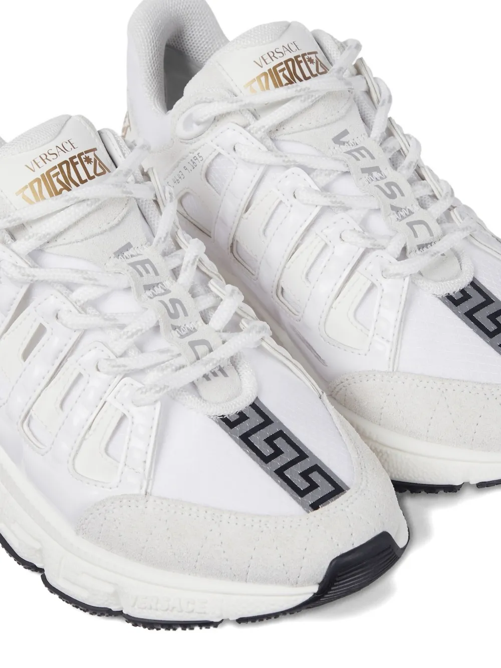 Versace Kids Sneakers met logo Wit