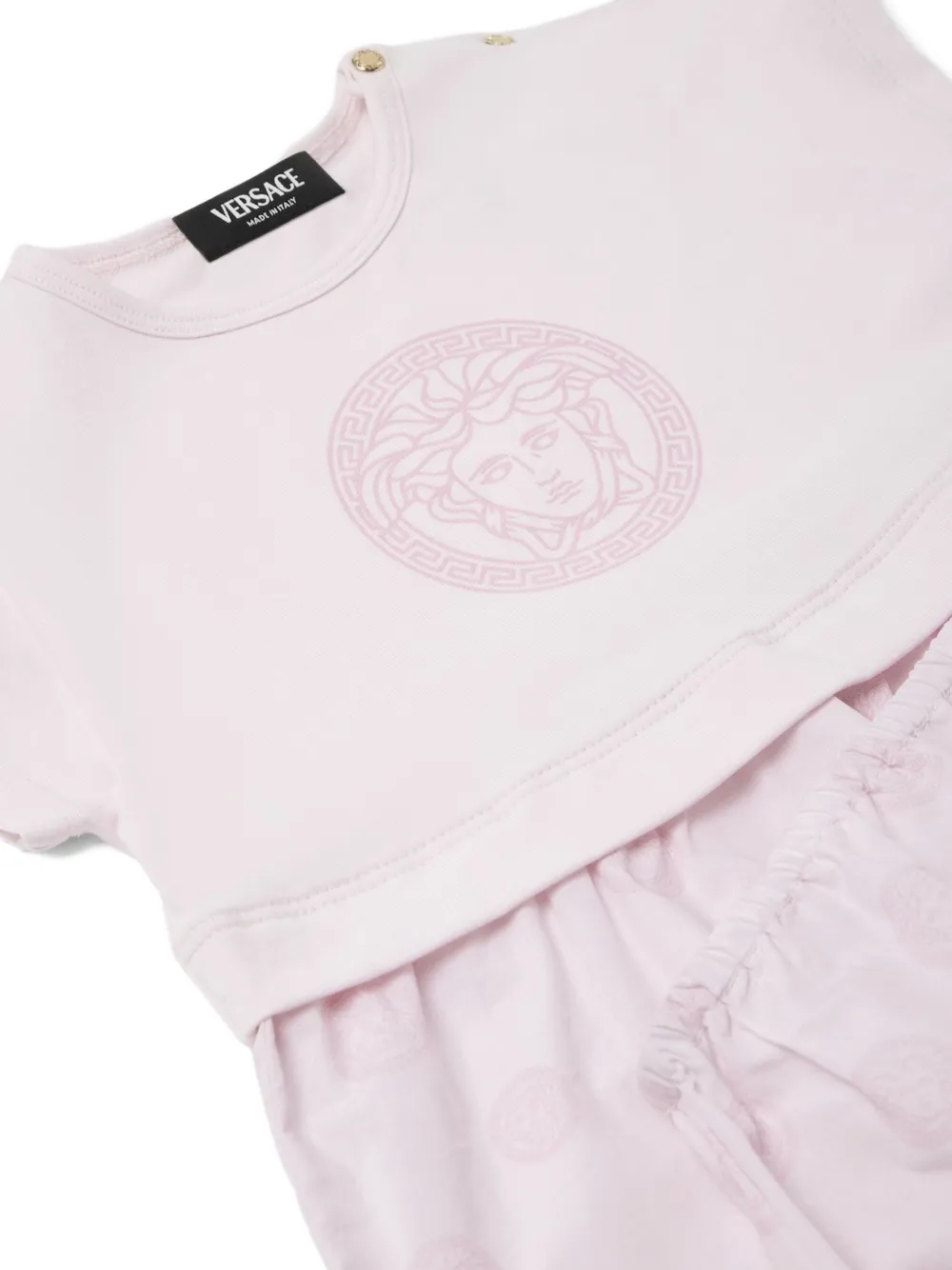 Versace Kids Jurken met print Roze