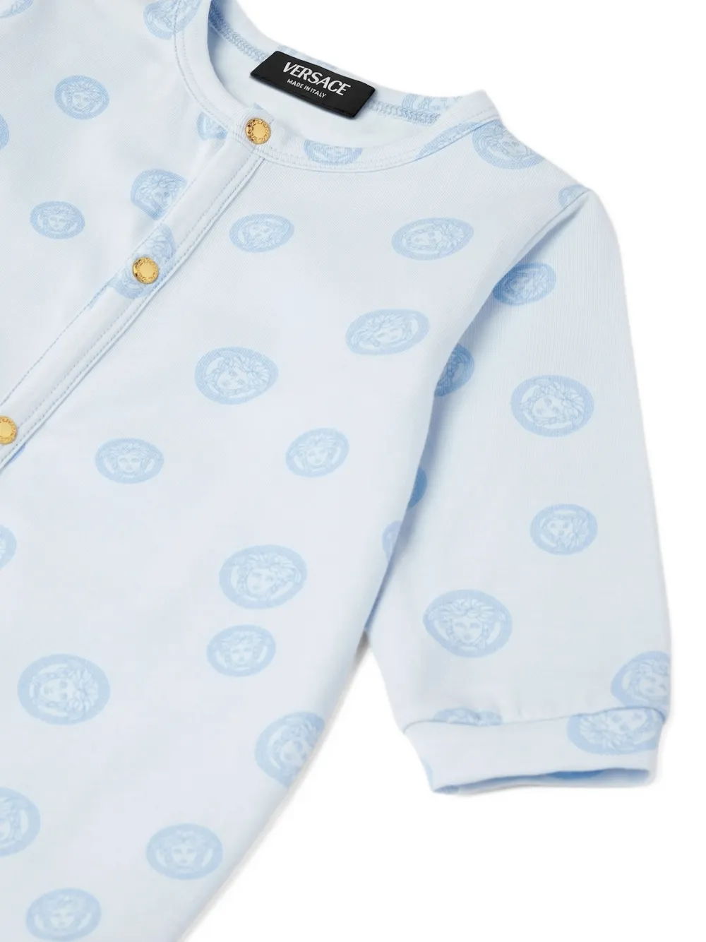 Versace Kids Pyjama met Medusa print Blauw