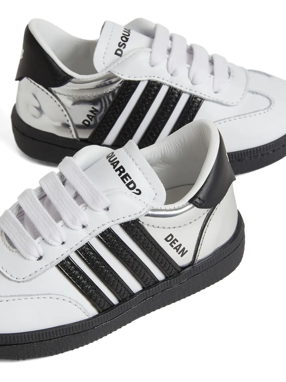 Dsquared2 Striped Panel Sneakers In Multi
