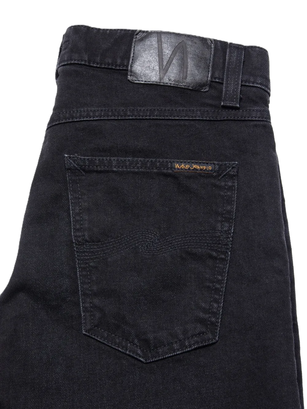 Nudie Jeans met vijf zakken Zwart