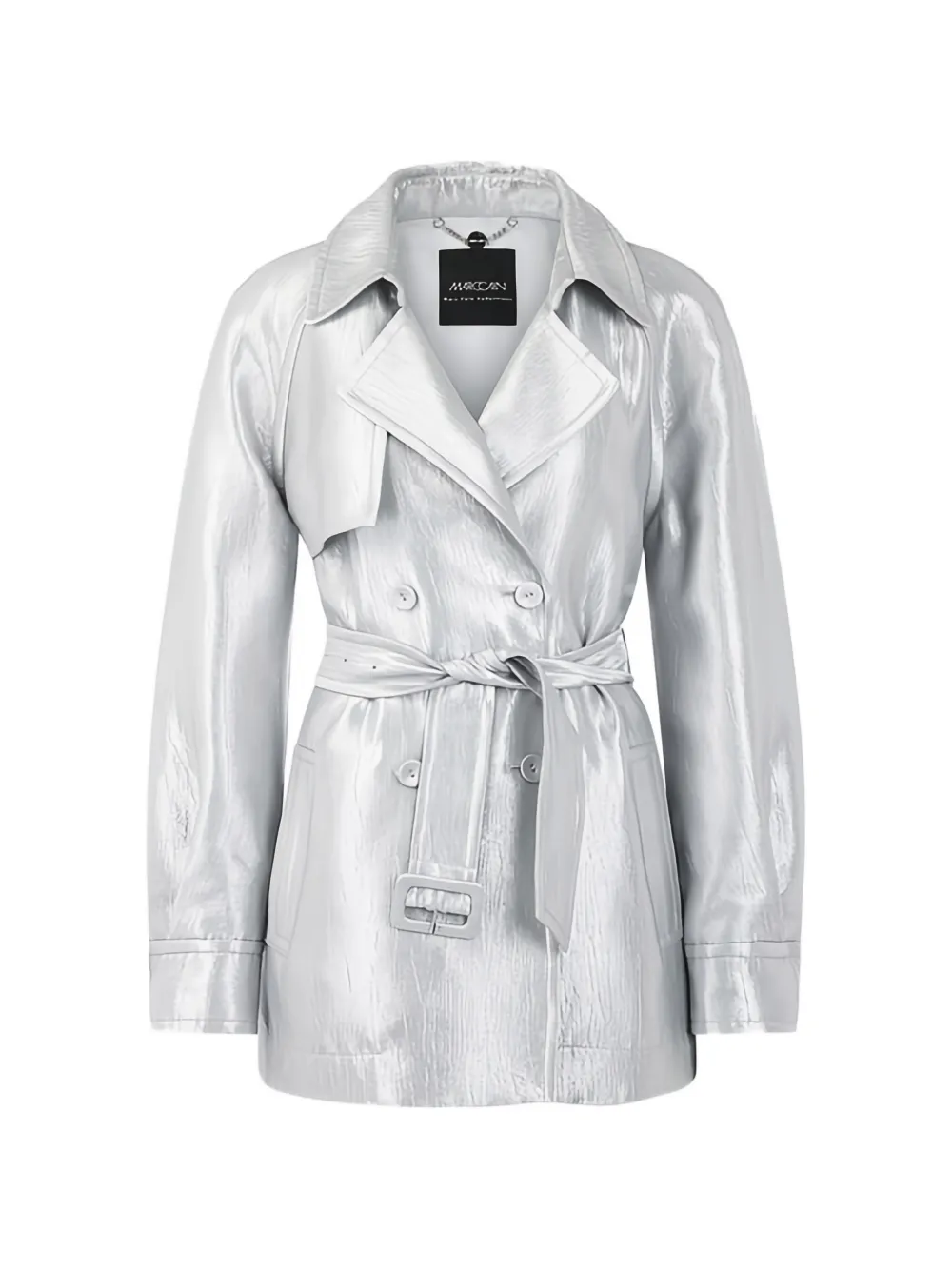 MARCCAIN Serene Hues belt jacket - Argento