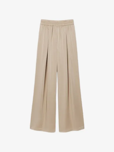 Lacoste elasticated pleated palazzo pants