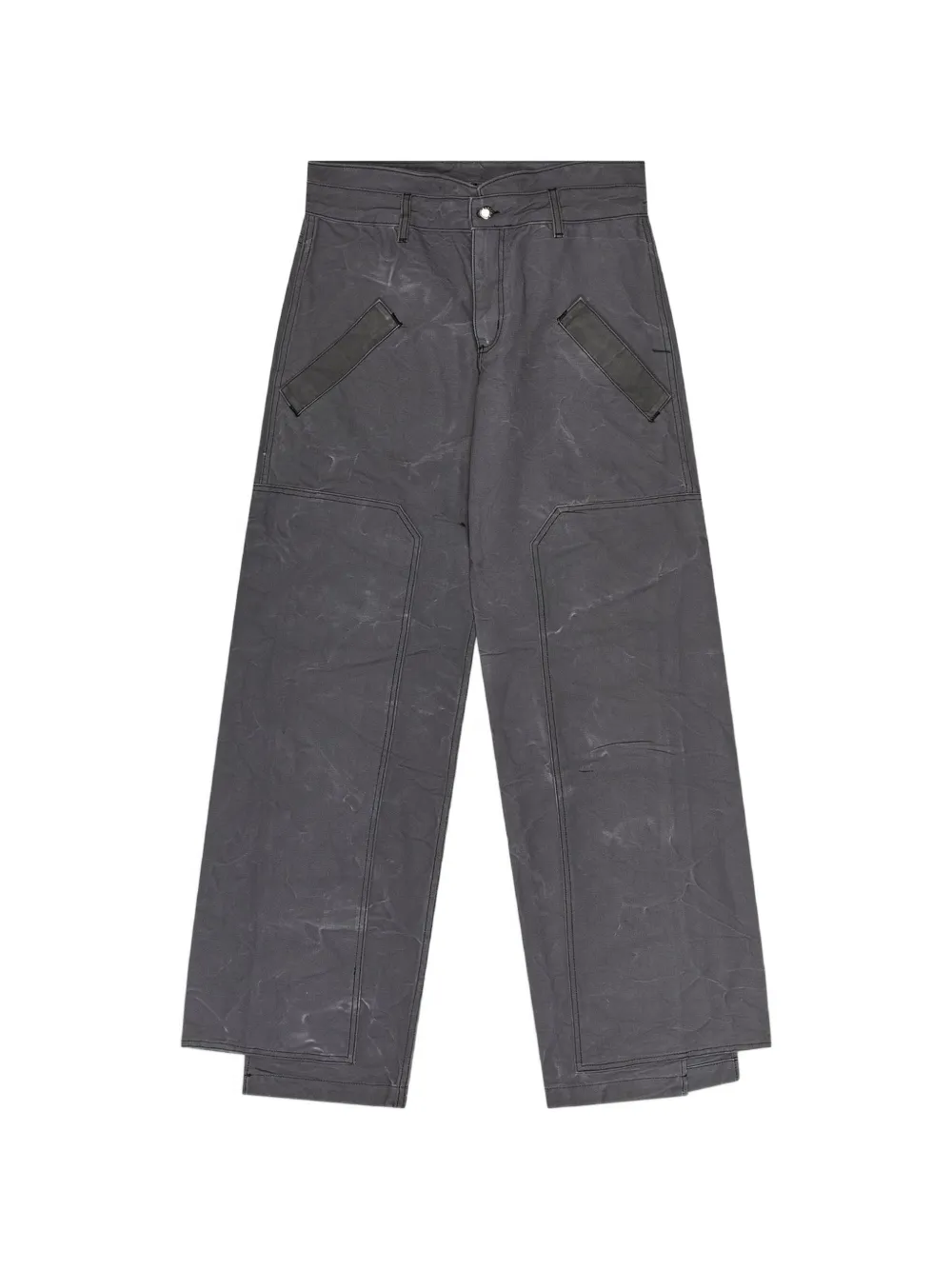 Eckhaus Latta panelled trousers - Grigio