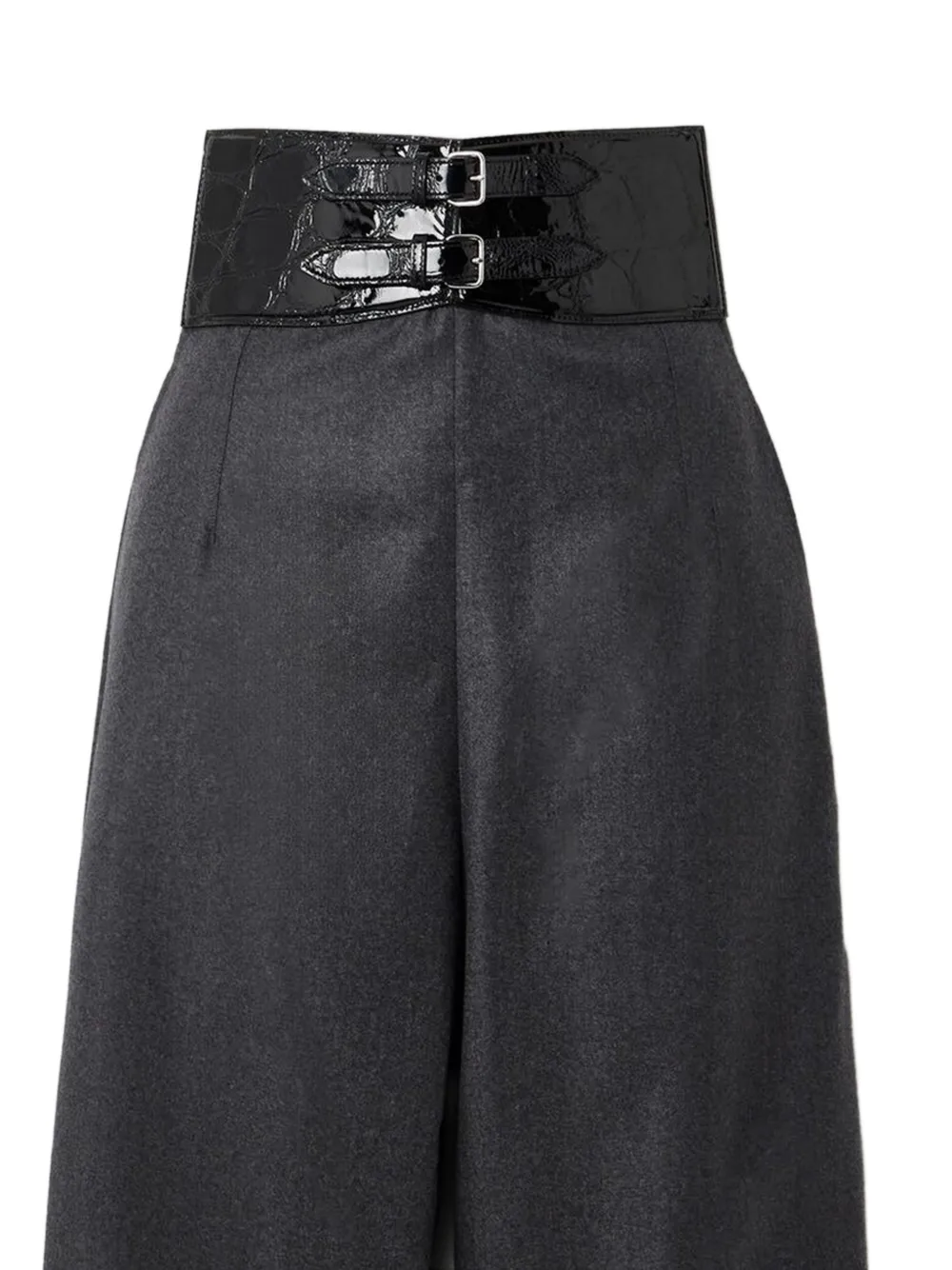 Buckle-Detail Trousers