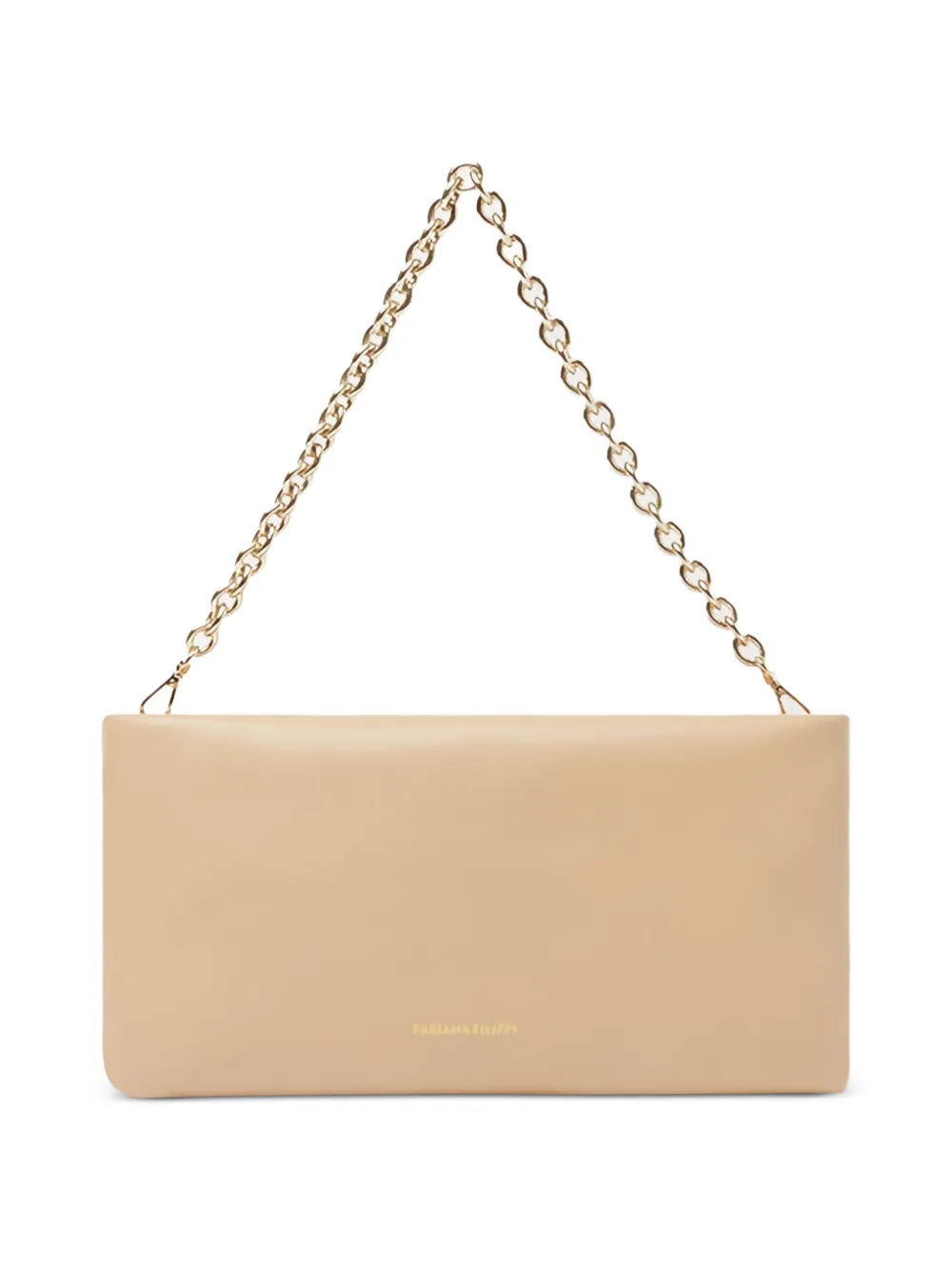Fabiana Filippi Schoudertas met ketting Beige