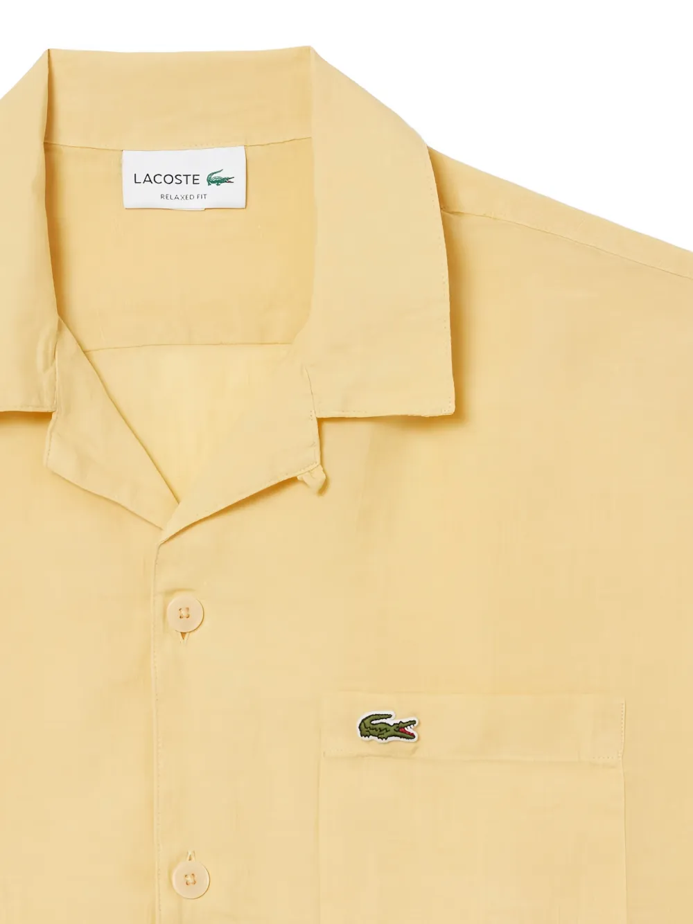 Lacoste overhemd met korte mouwen Geel