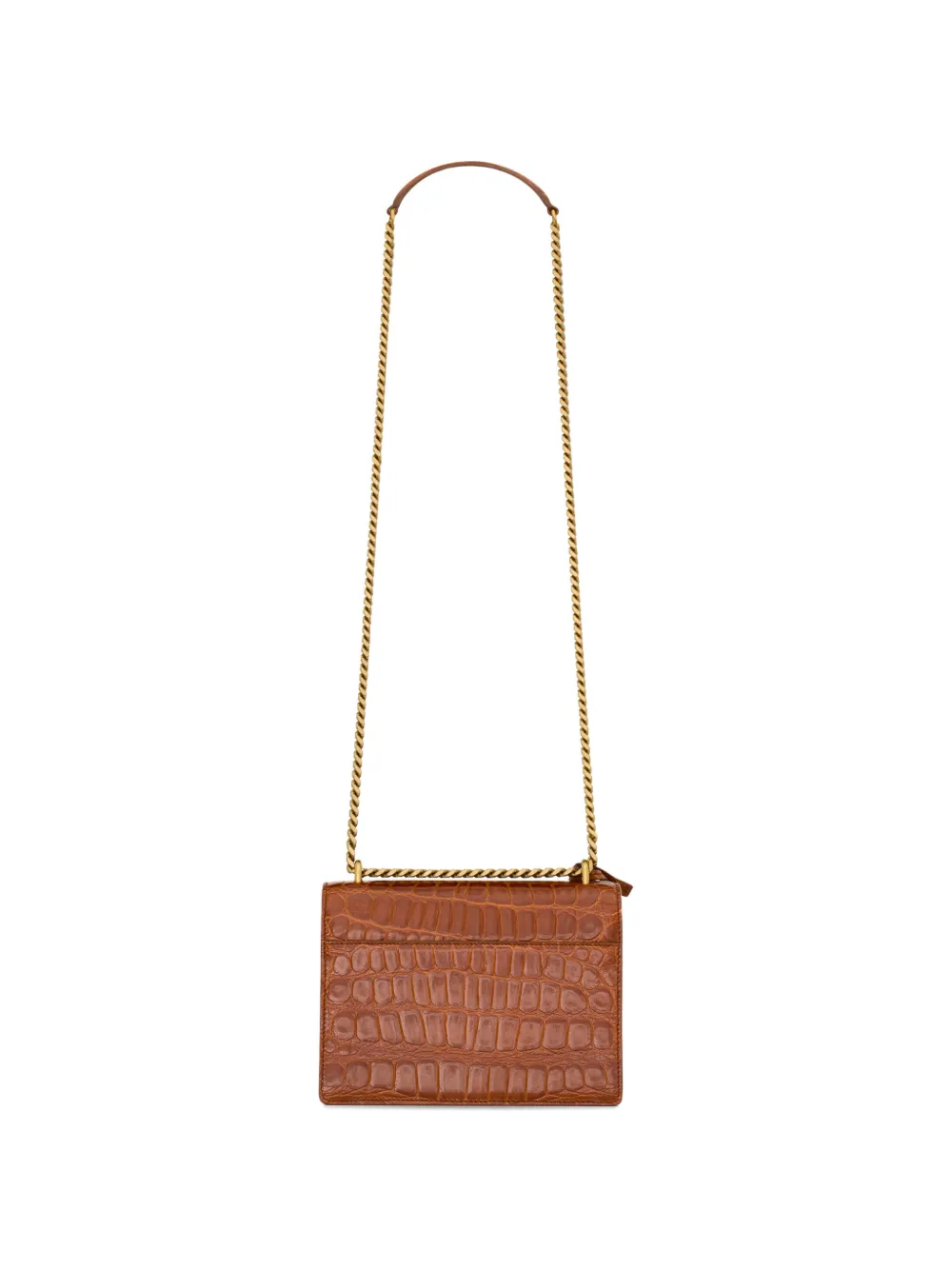Saint Laurent Sunset kleine crossbodytas Bruin