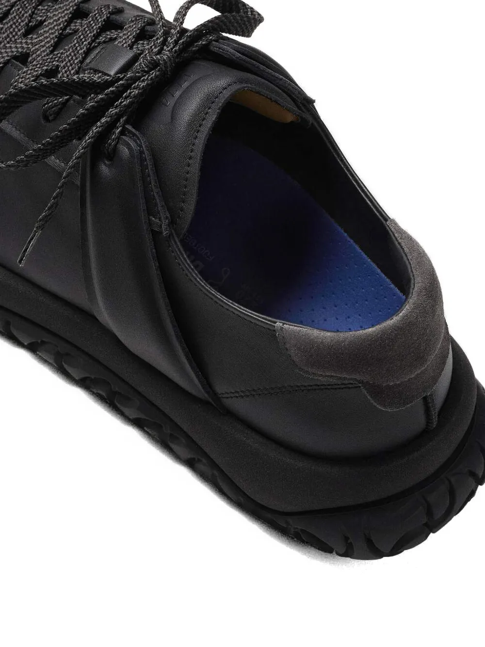 Birkenstock 1774 Stroedt leren sneakers Zwart