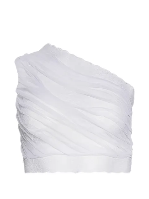 Di Petsa lace-detail crop top