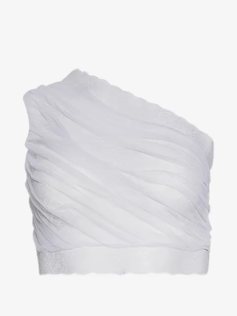 Di Petsa lace-detail crop top