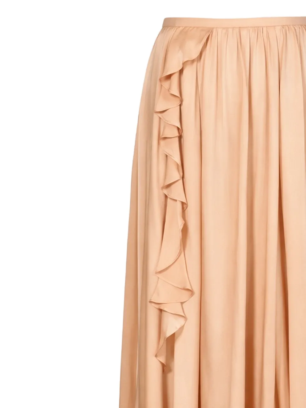  Ulla Johnson Zena Ruffle Midi Skirt - Neutrals 