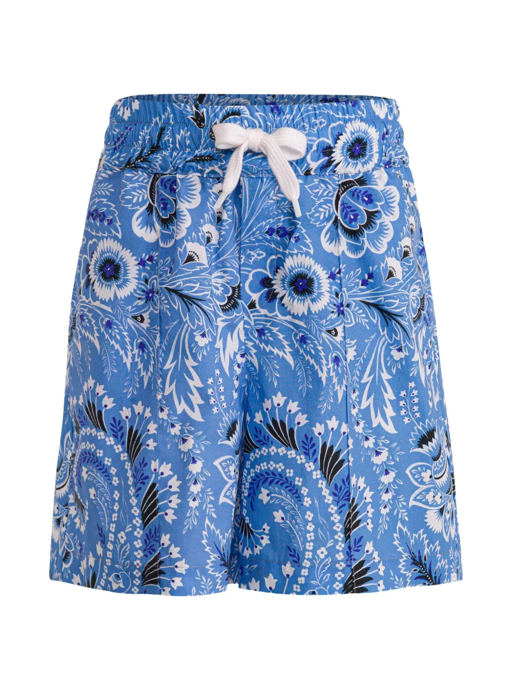 ETRO KIDS floral-print shorts - Blu