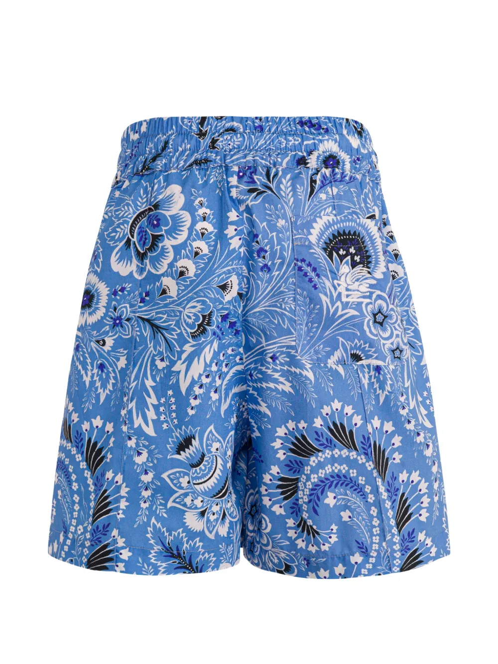  Etro Kids Floral-print Shorts - Blue 